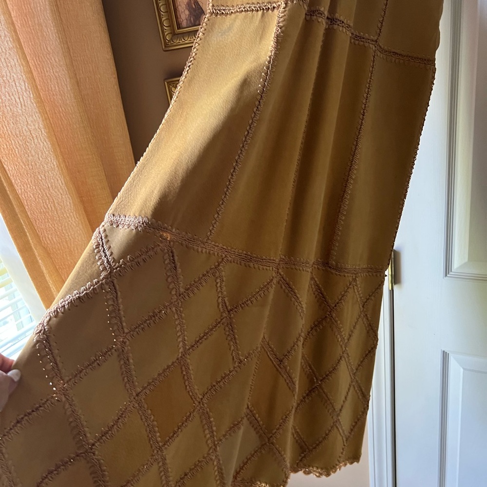 Size 12 maxi suede leather skirt